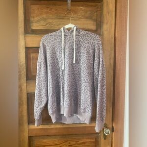 Buffalo David Bitton Lavender Leopard Print Hoodie